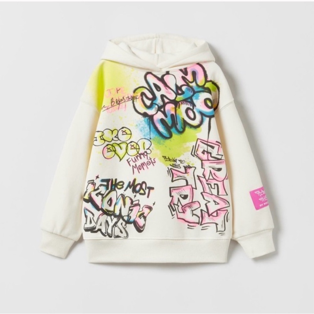 Zara Graffiti Hoodie